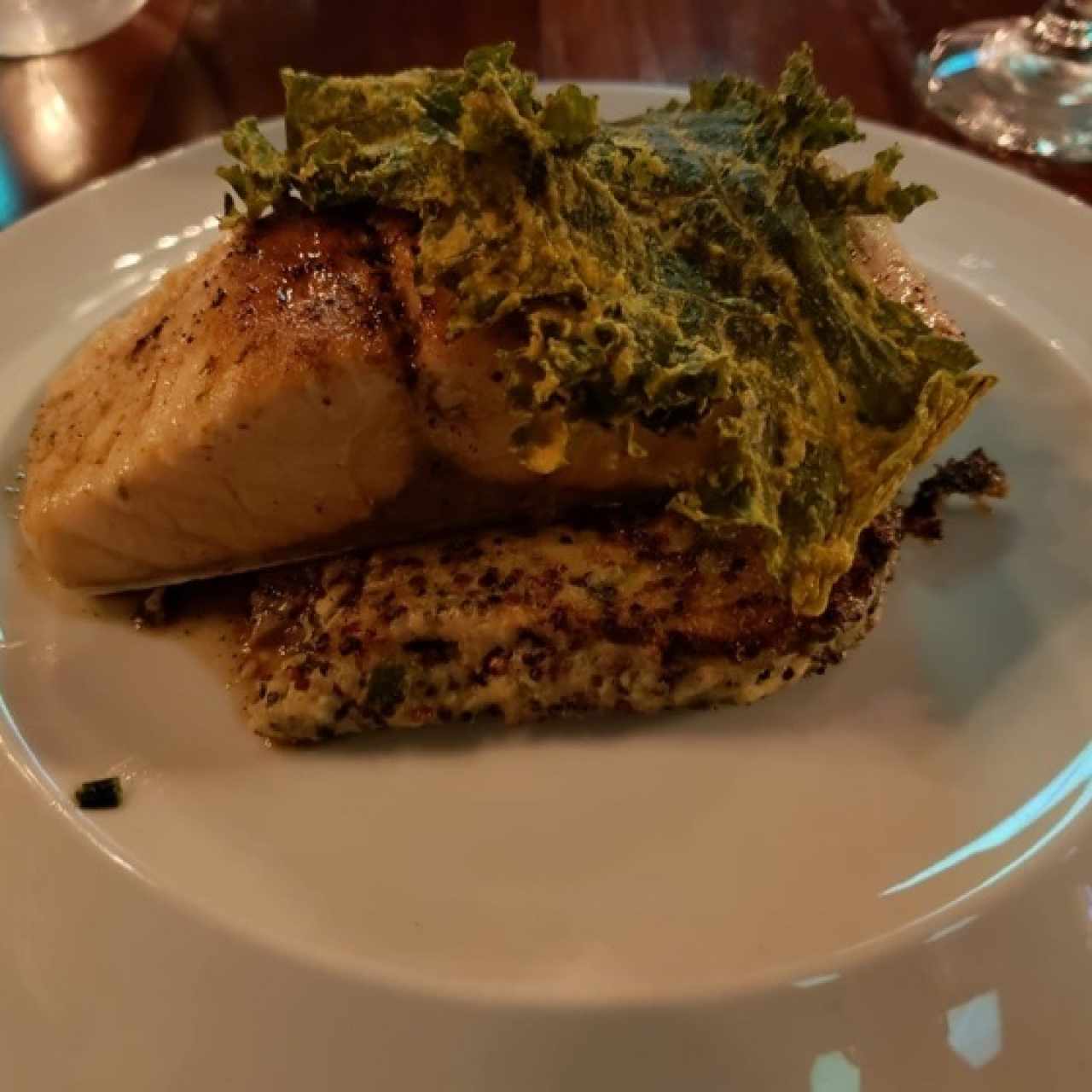 salmon con quinoa