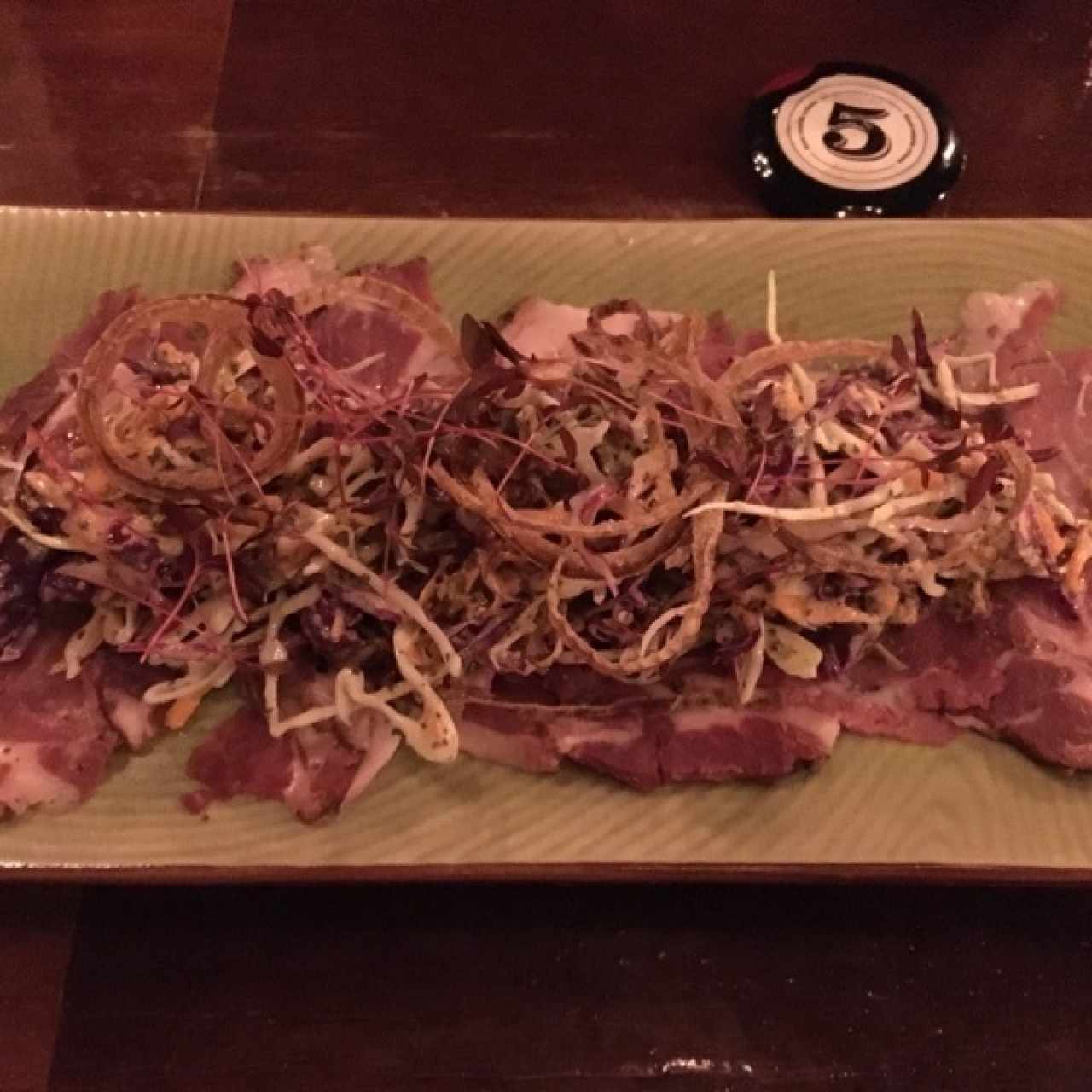 Ribeye Pastrami Carpaccio