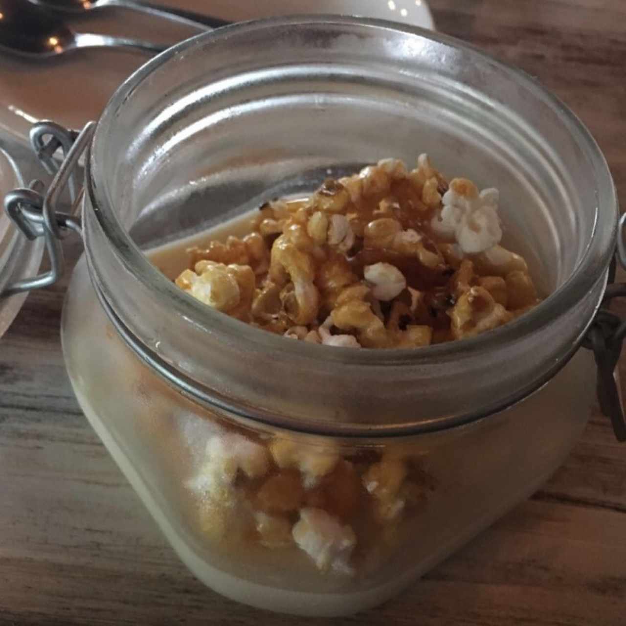 Panna Cotta con pop corn