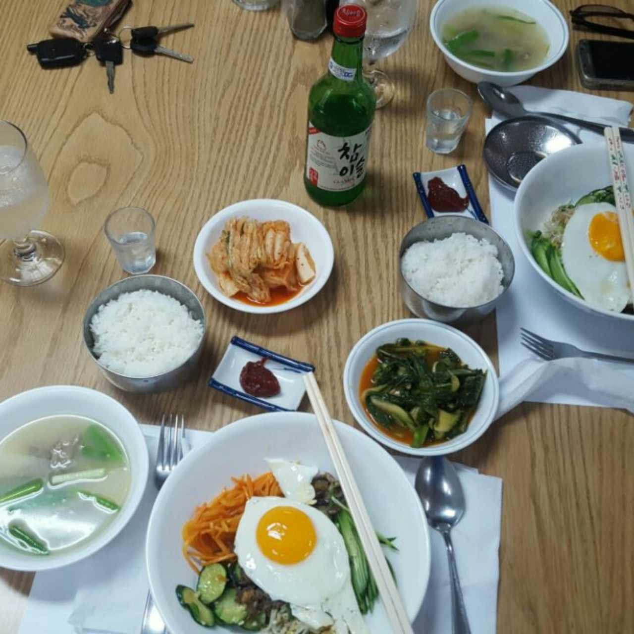 비빔밤 ( Bibimbap),  김지(Kimchi)
