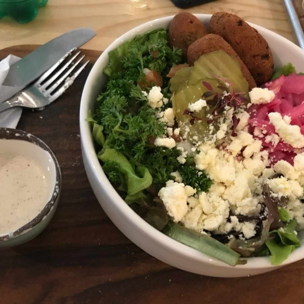 ensalada falafel