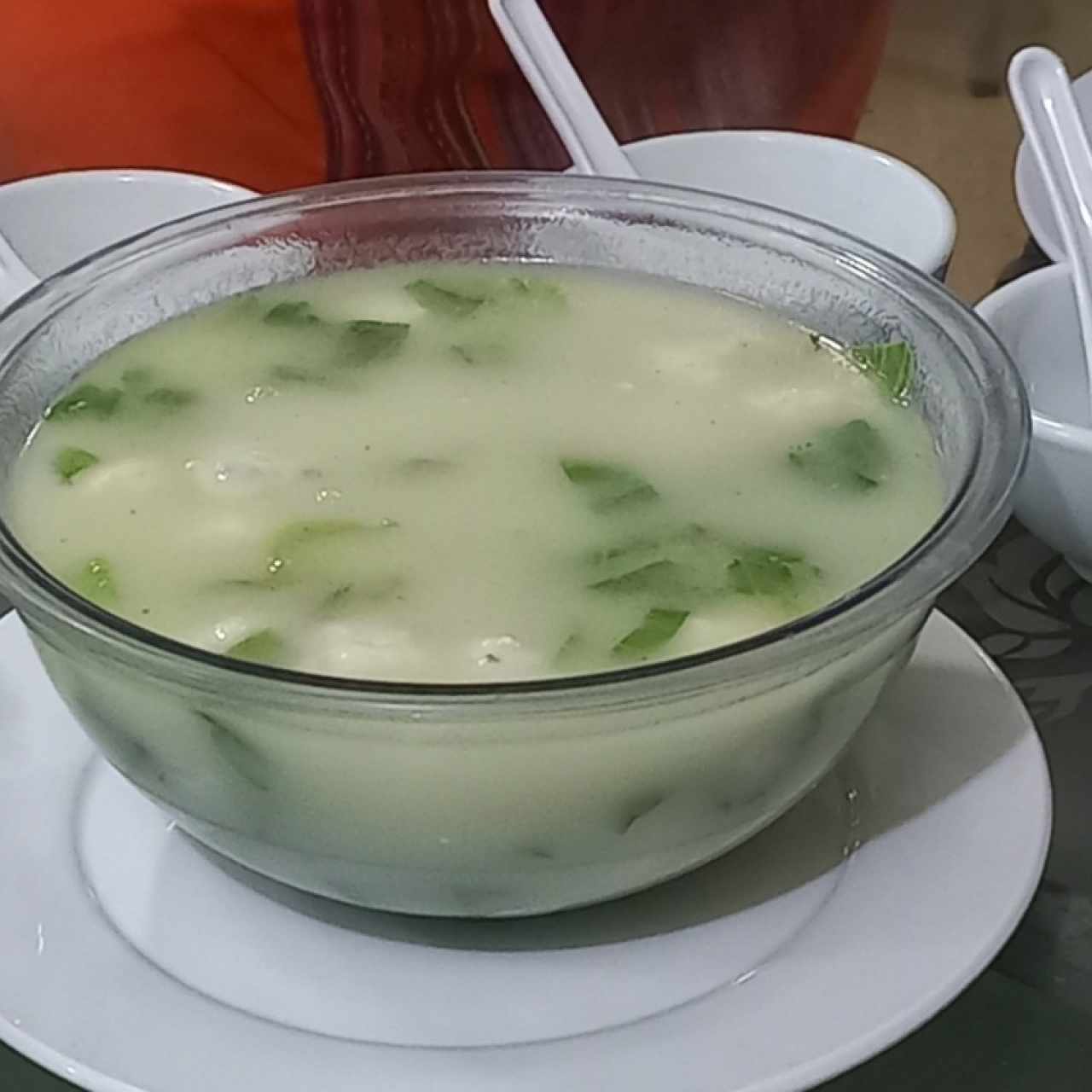 sopa bolita de pescado y toufu