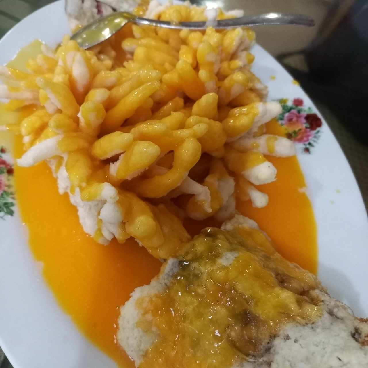 pescado racimo de uva salsa de naranja