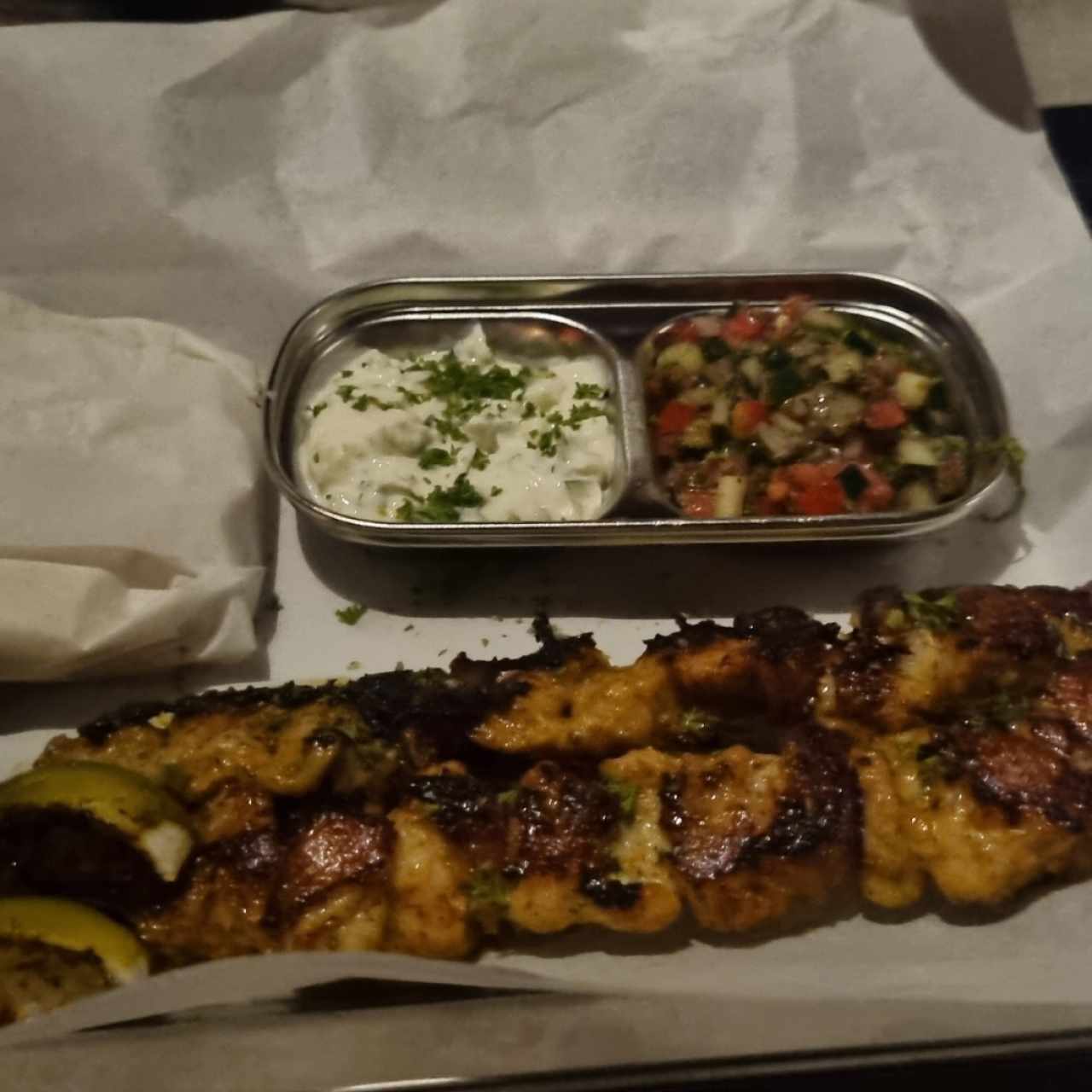 Brocheta de Pollo Mediterránea 