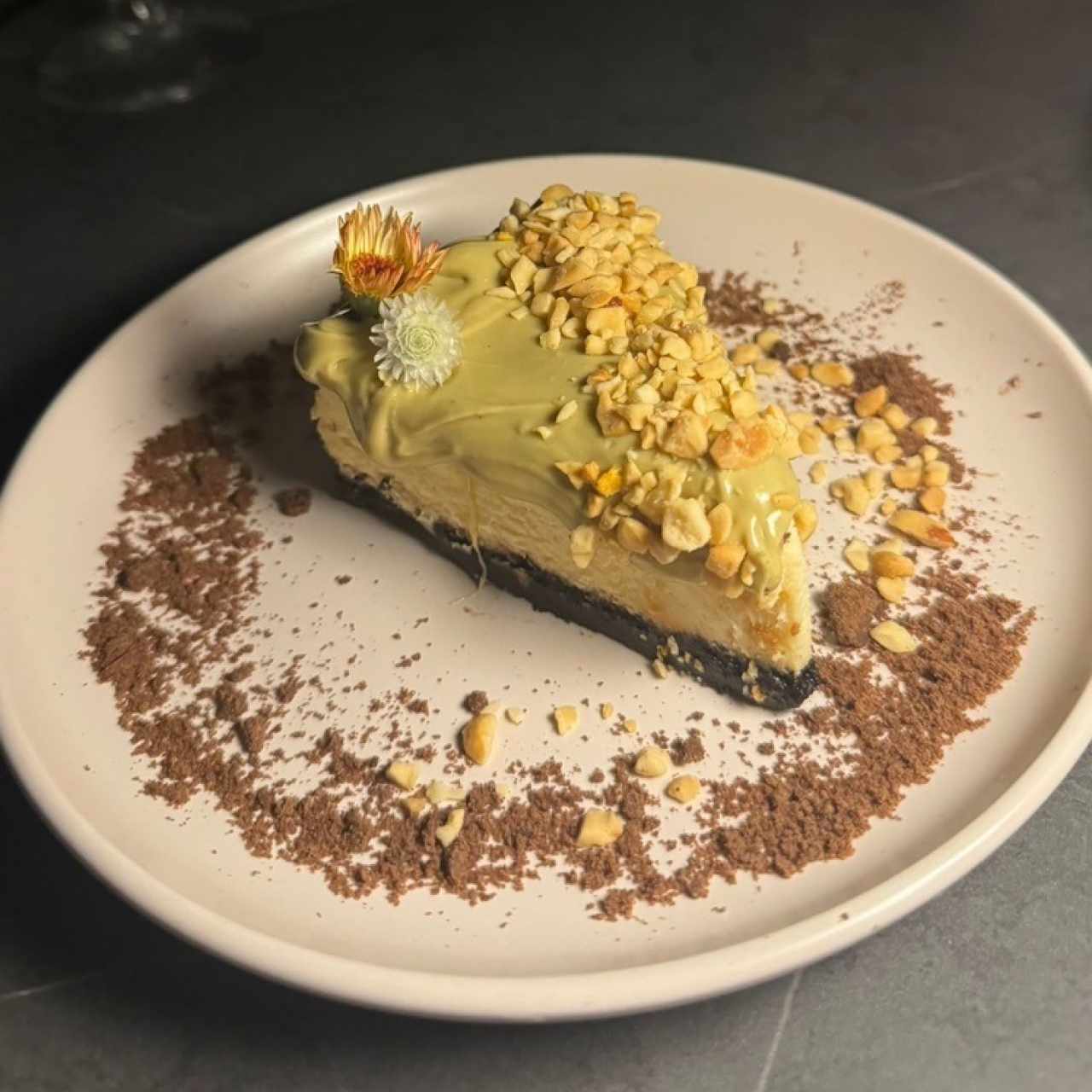 Cheesecake With Pistachio cream