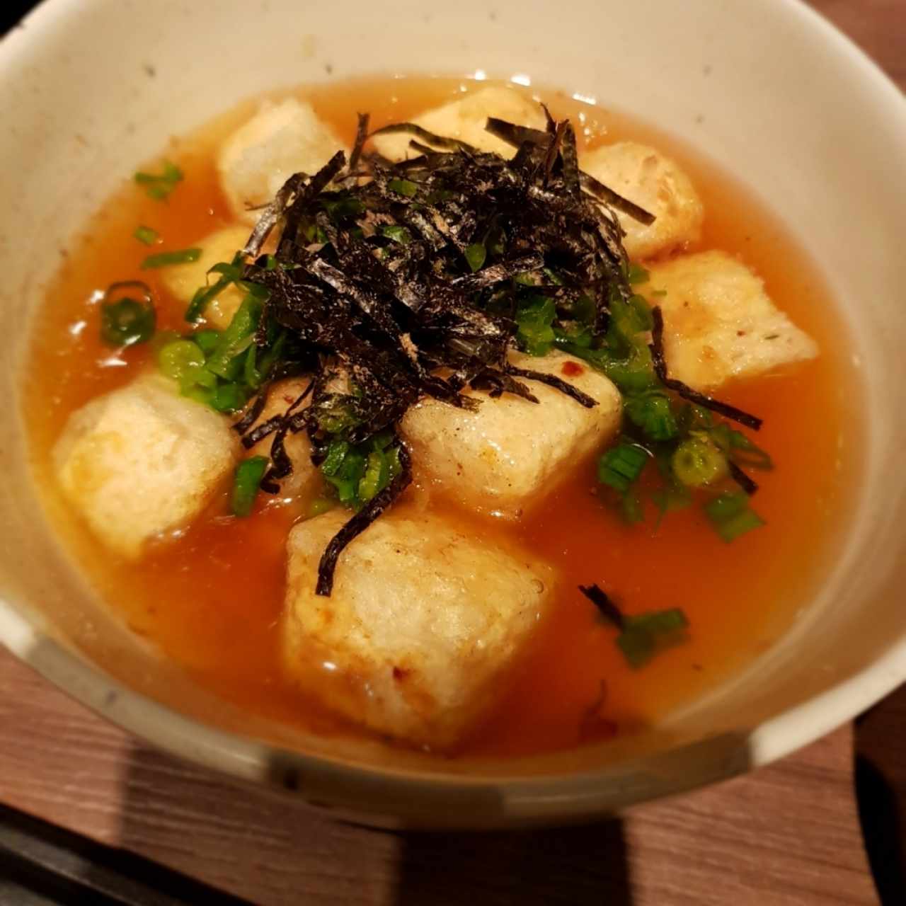 Entradas calientes - Agedashi tofu