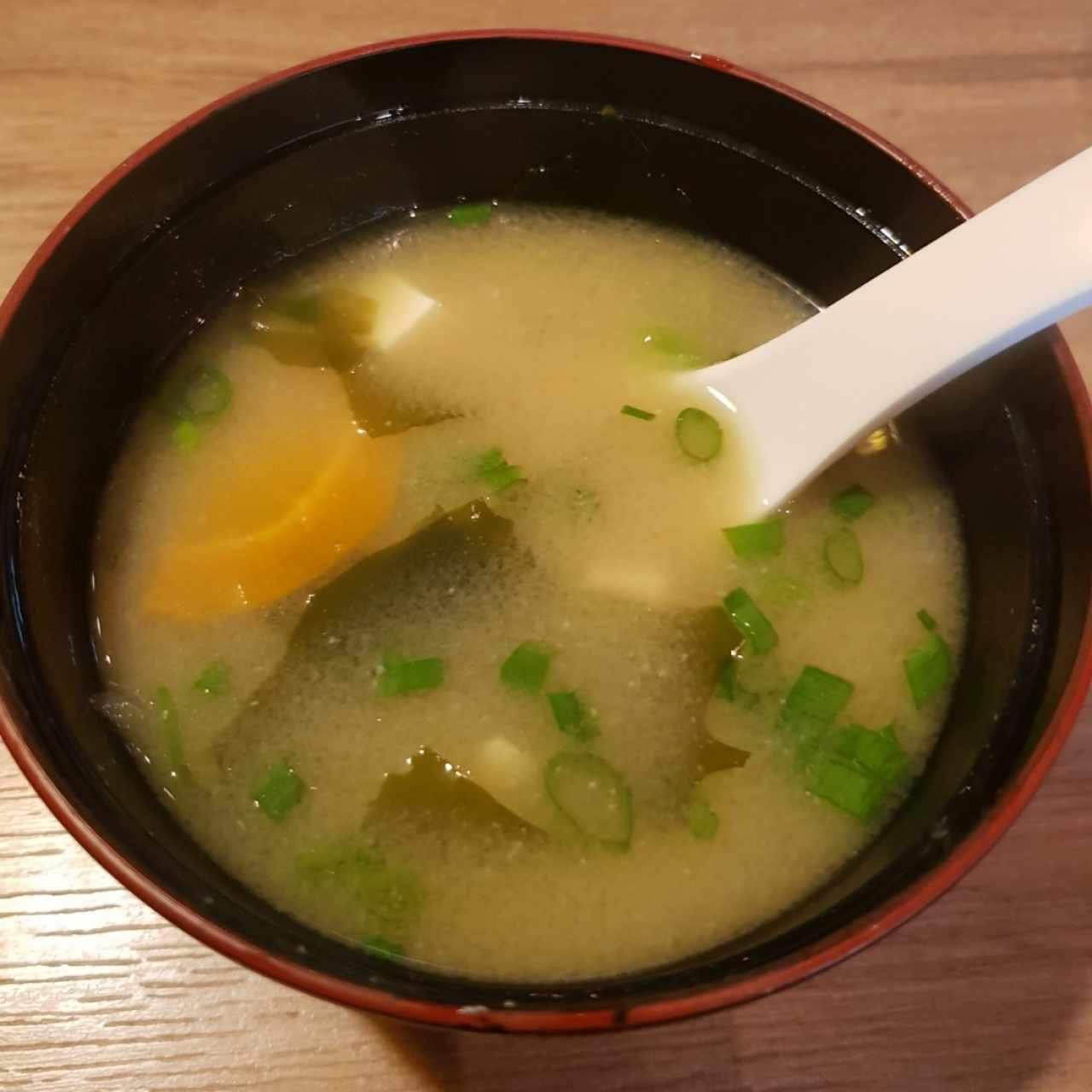 Sopa de entrada a la ensalada menu ejecutivo