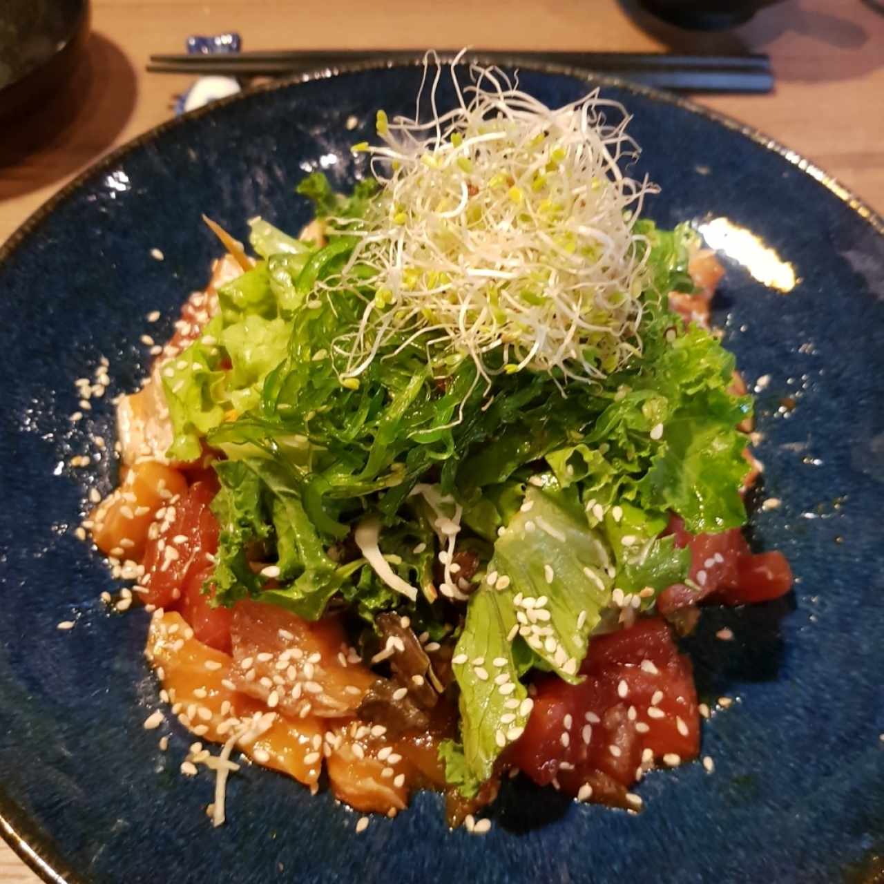 Ensalada de atun y salmon