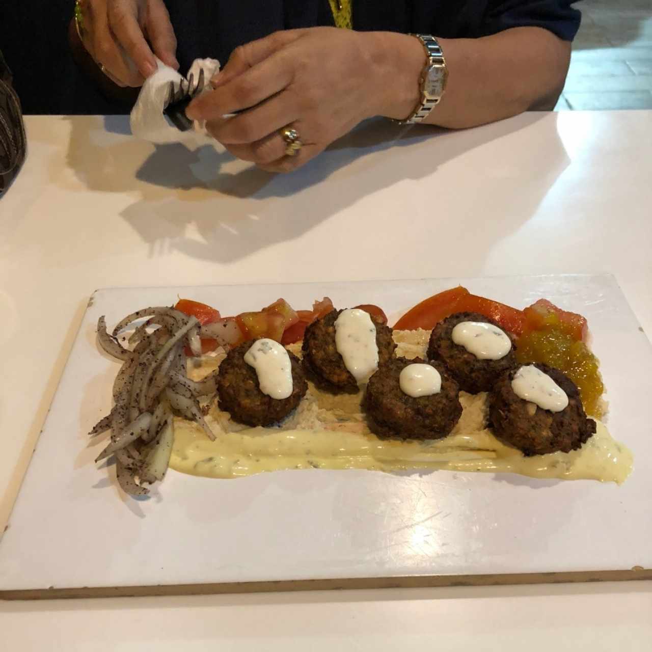 Falafel. eran algo completamente diferente a lo que habia probado