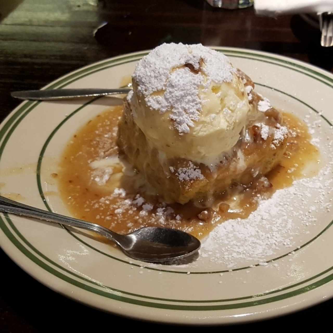 Housemade Bread Pudding with Praline Sauce