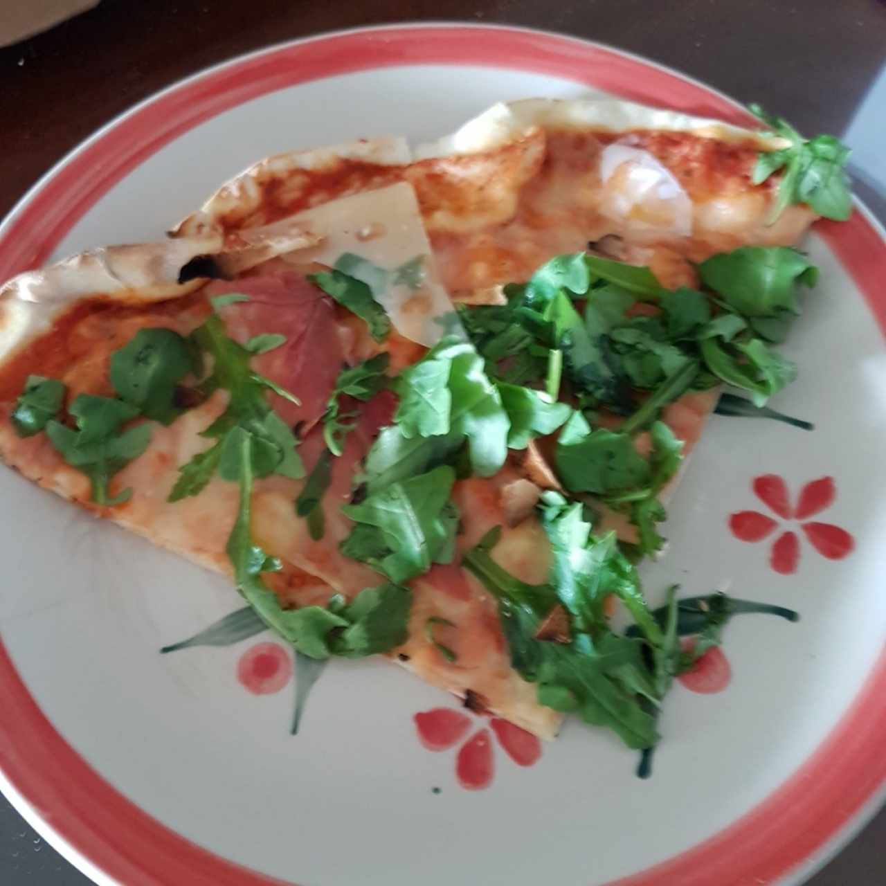 pizza de prosciutto/tartufo