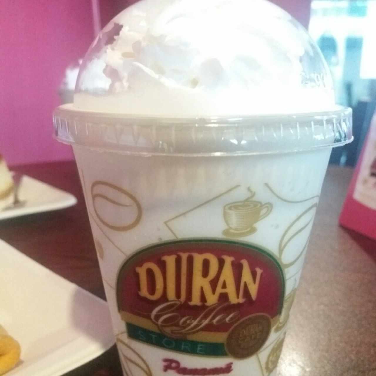 Doble shot de vainilla con espuma