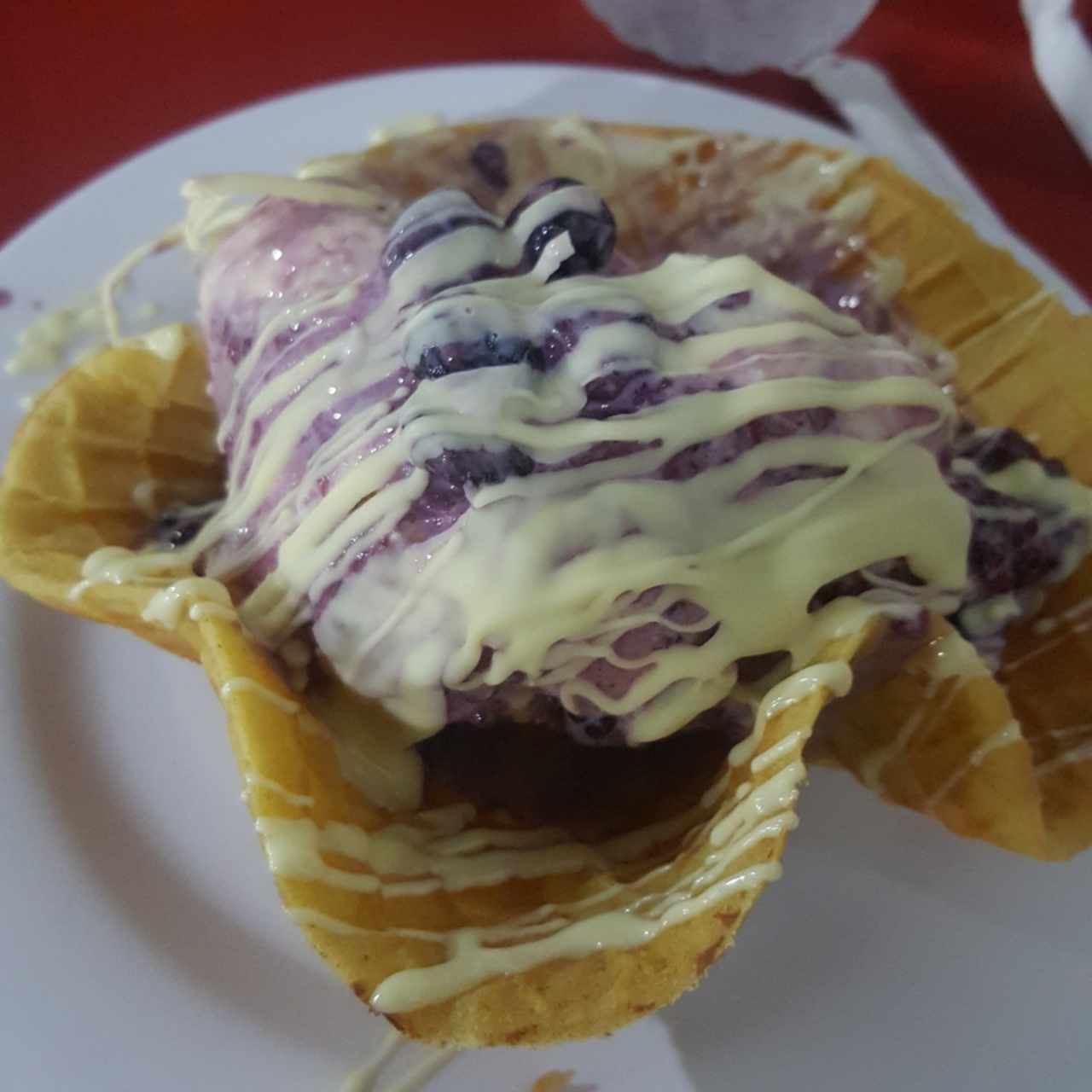 helado frutos del bosque