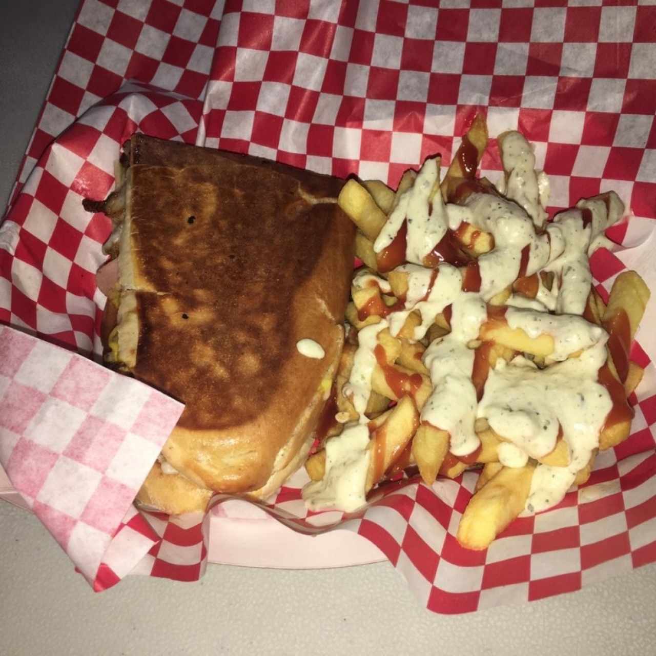 Emparedados con papas