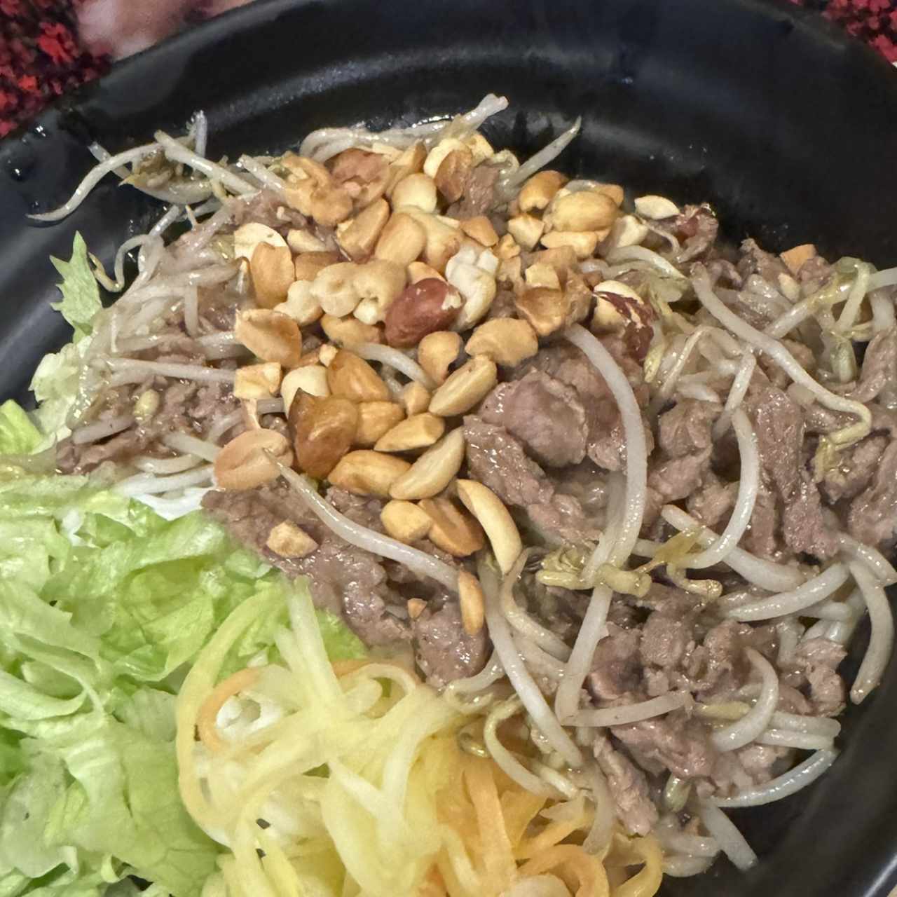 Fideos Salteados Con Carne de res