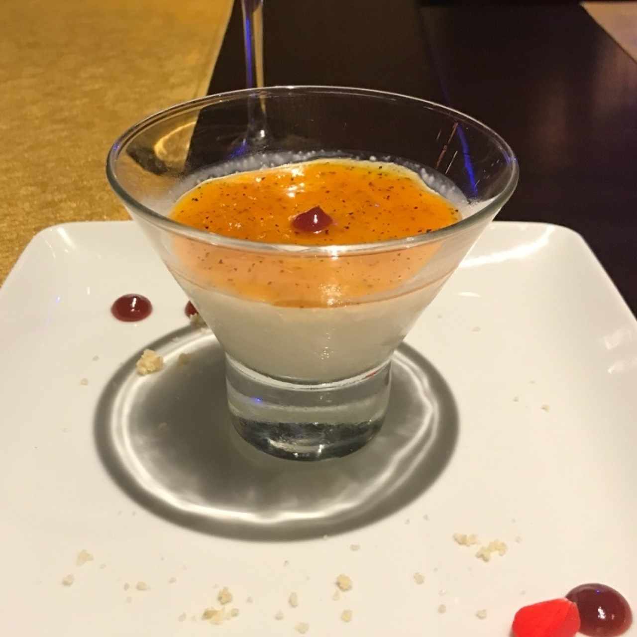 Pannacota con maracuya