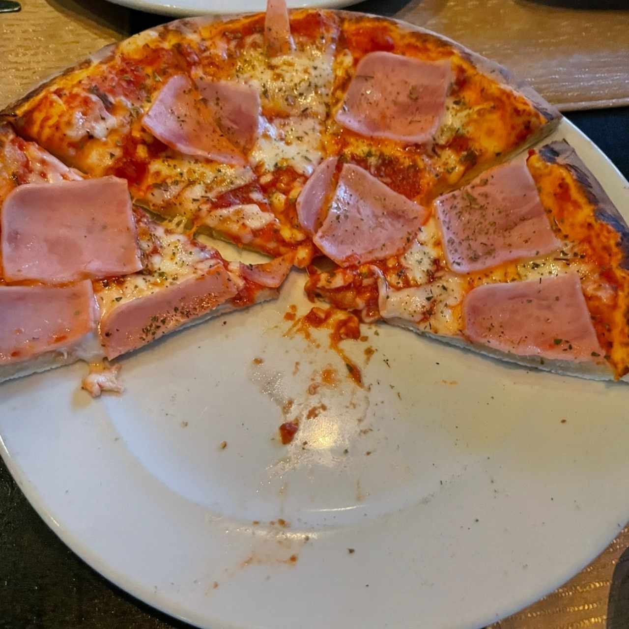 Pizza de jamón 