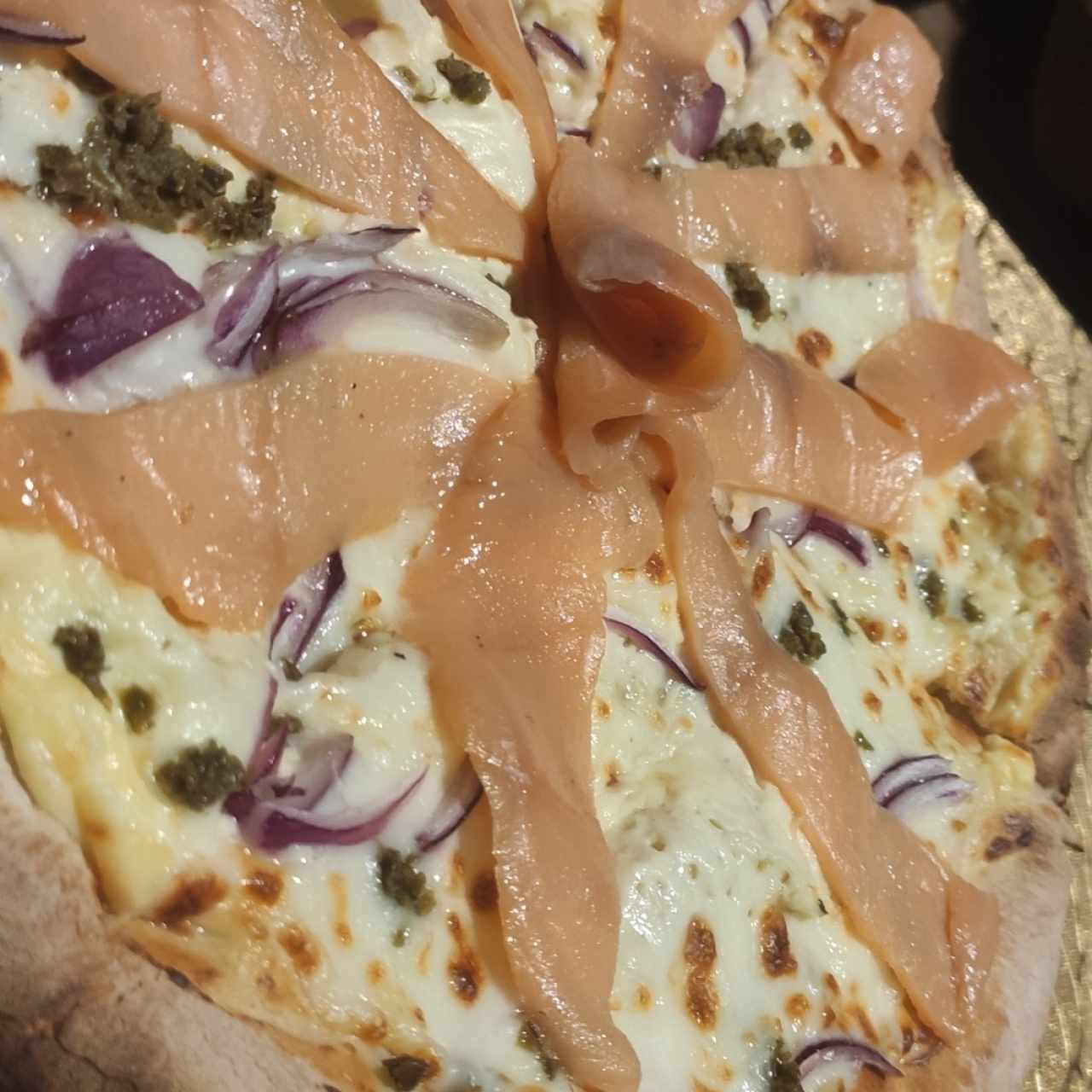 pizza en salsa blanca 