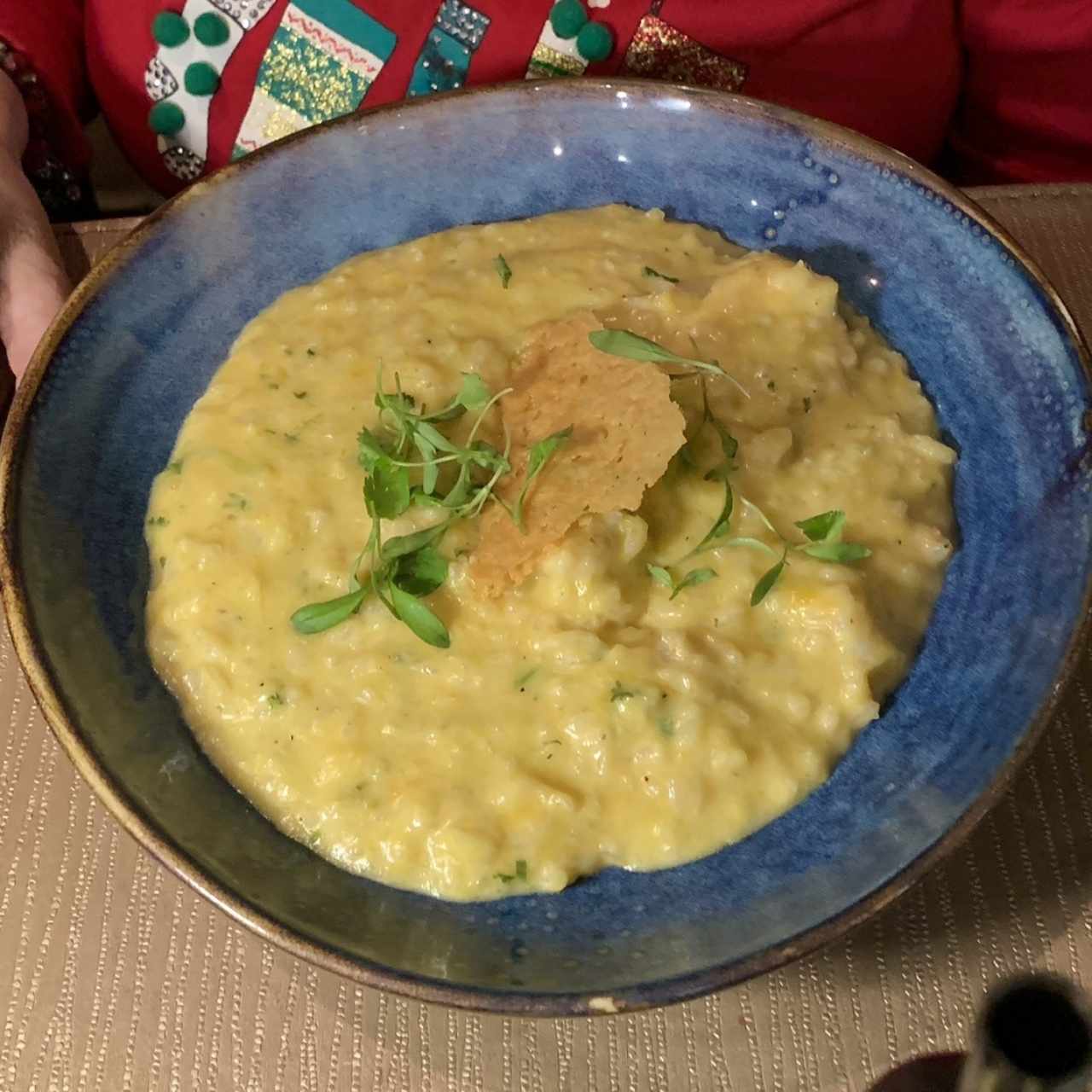 Risotto Zucca E Gamberi.  El favorito de mi esposa