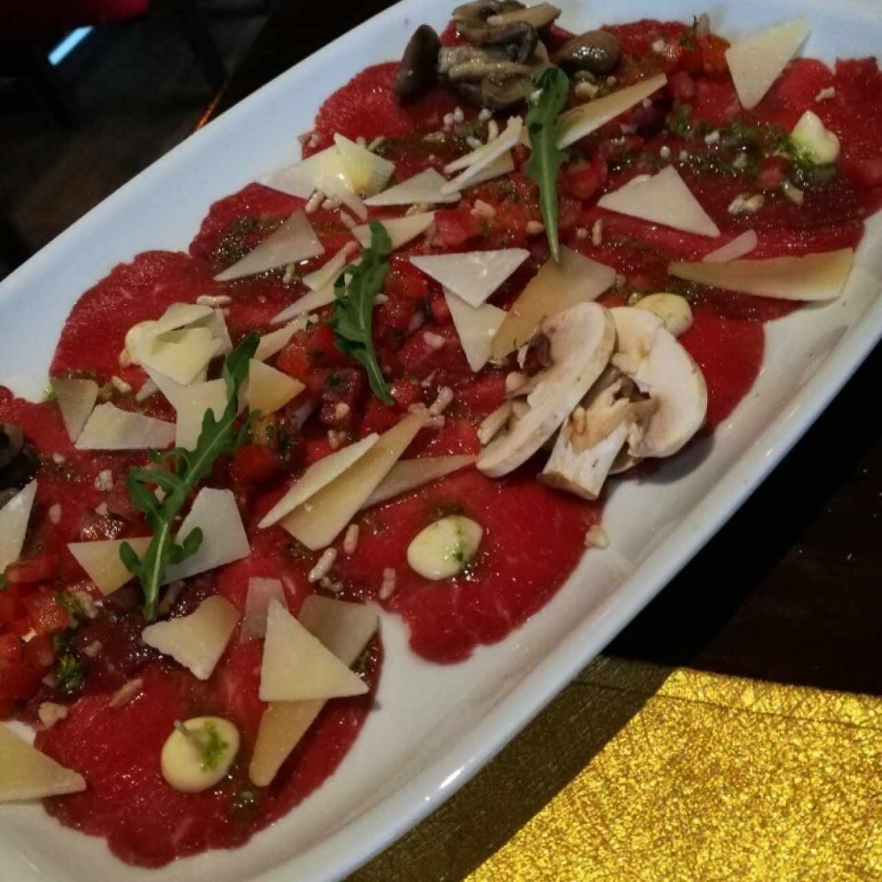 Carpaccio di manzo o filete