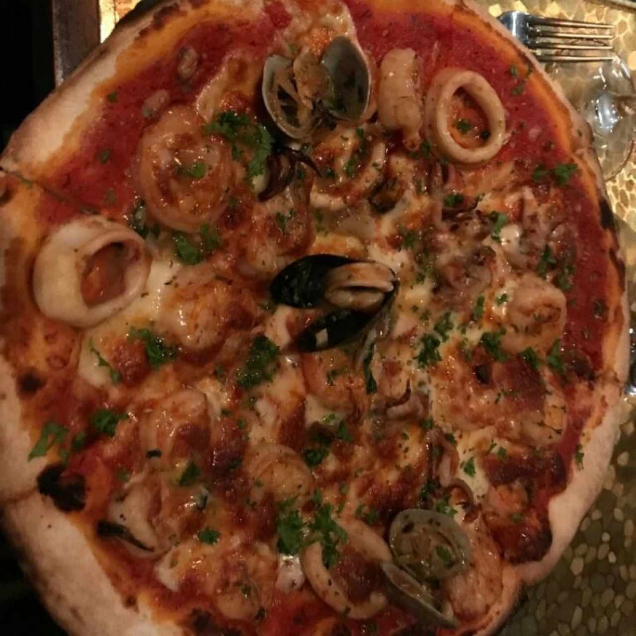 pizza mariscos
