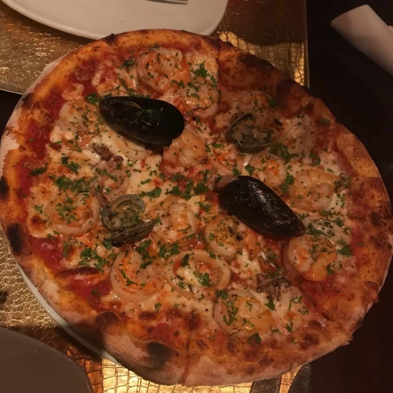 pizza de marisco que delicia 
