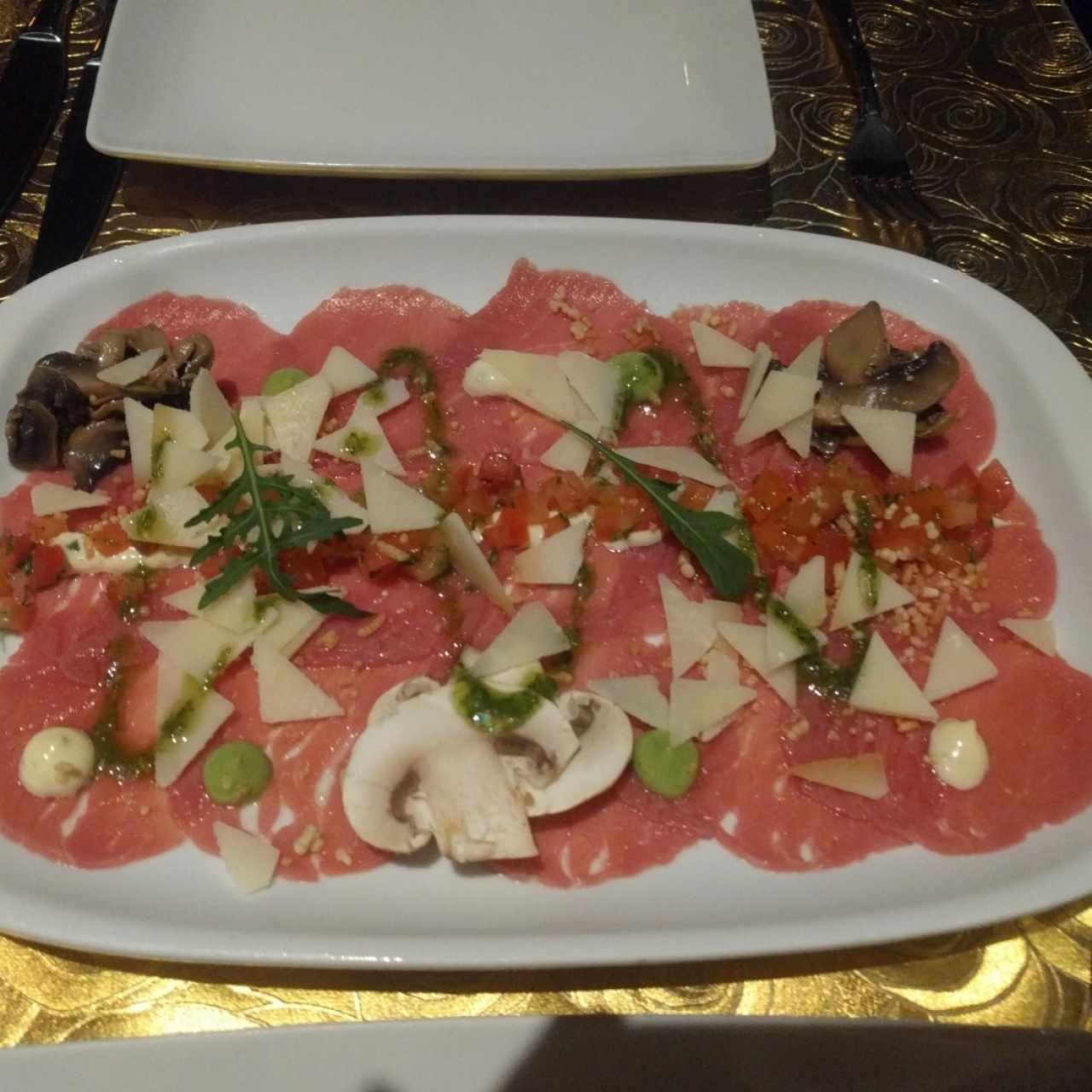 Carpaccio di manzo o filete