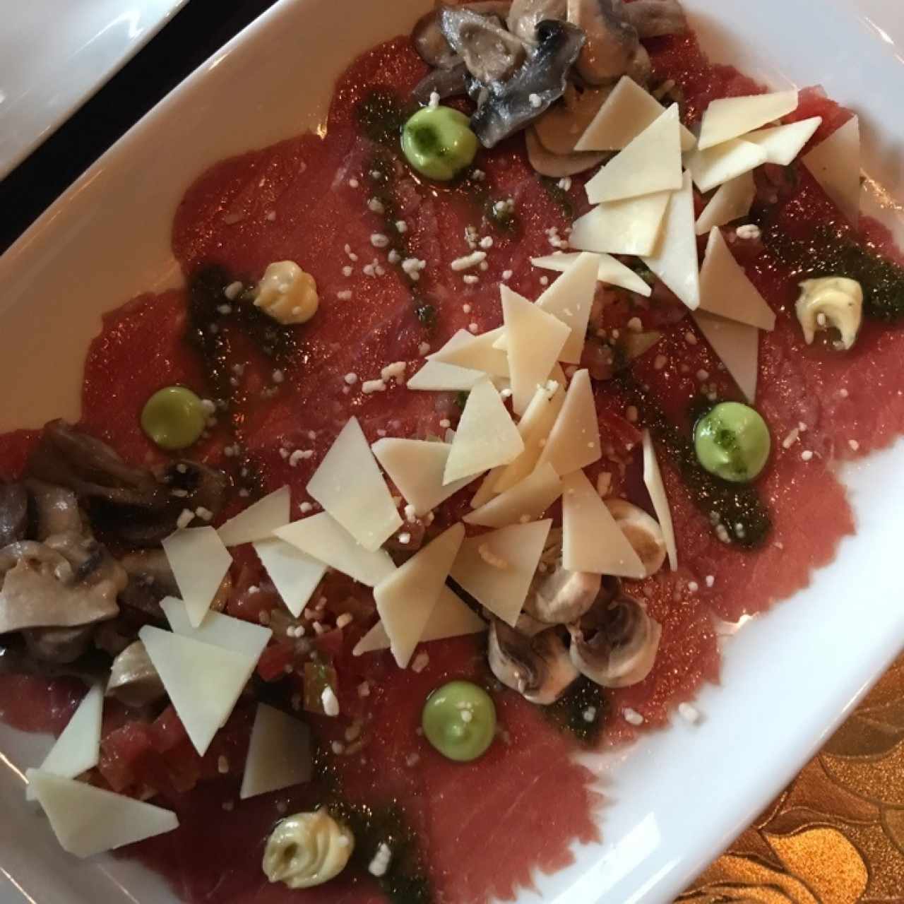 Carpaccio di manzo o filete