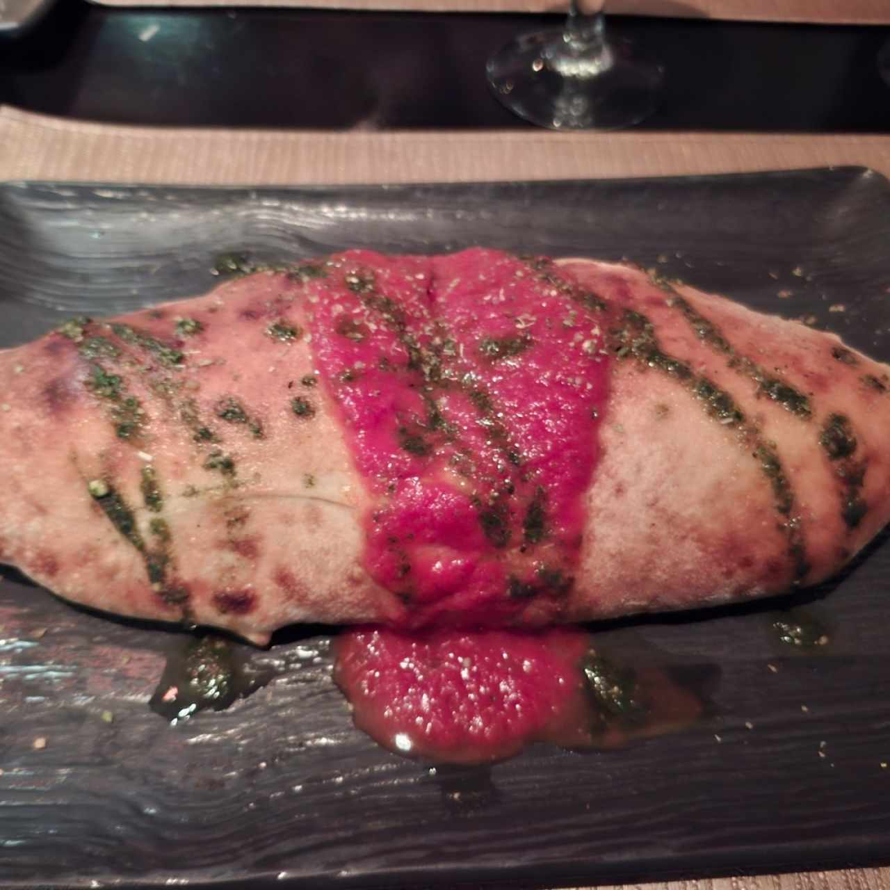 Calzone de Jamón e Funghi