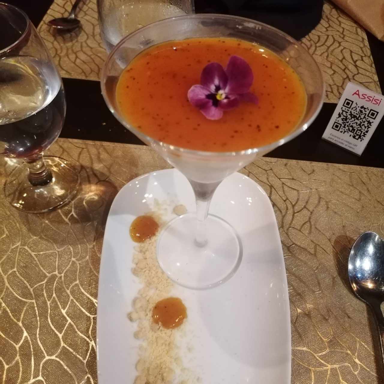 panacotta de maracuyá 