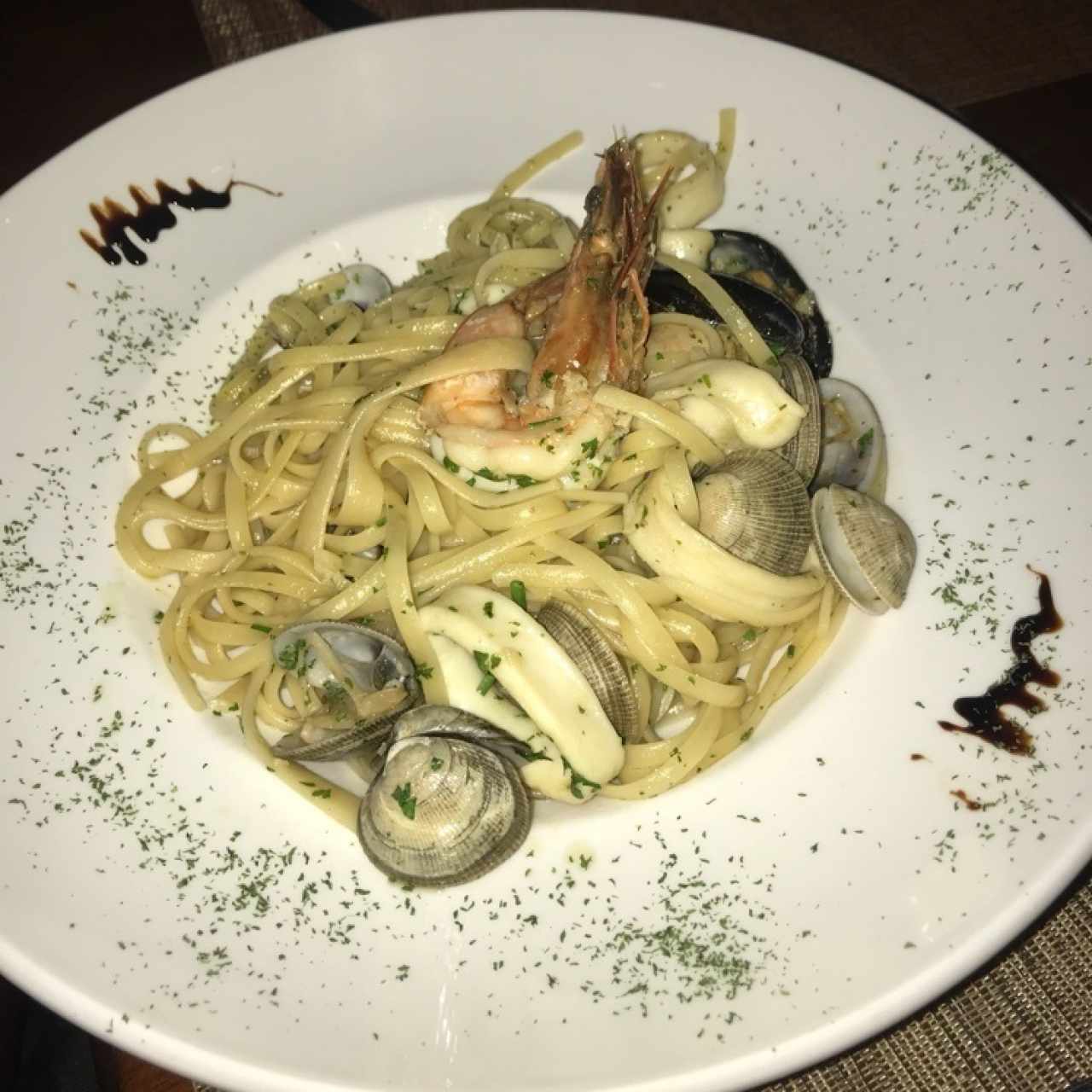 Pasta con Mariscos 