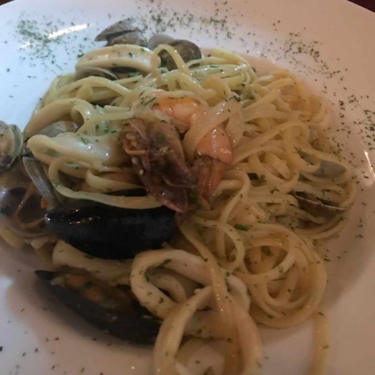 pasta con mariscos