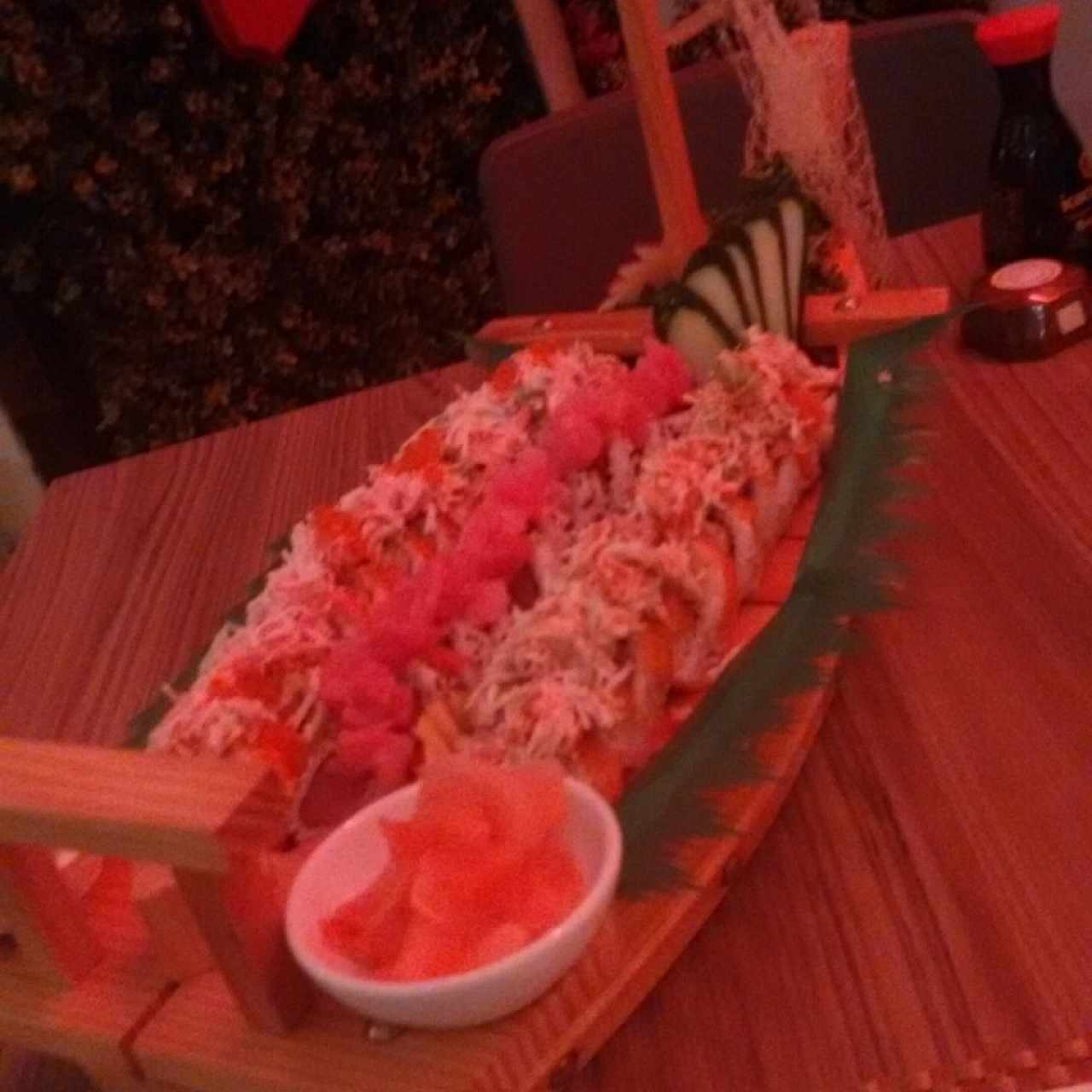 Barco con sushi
