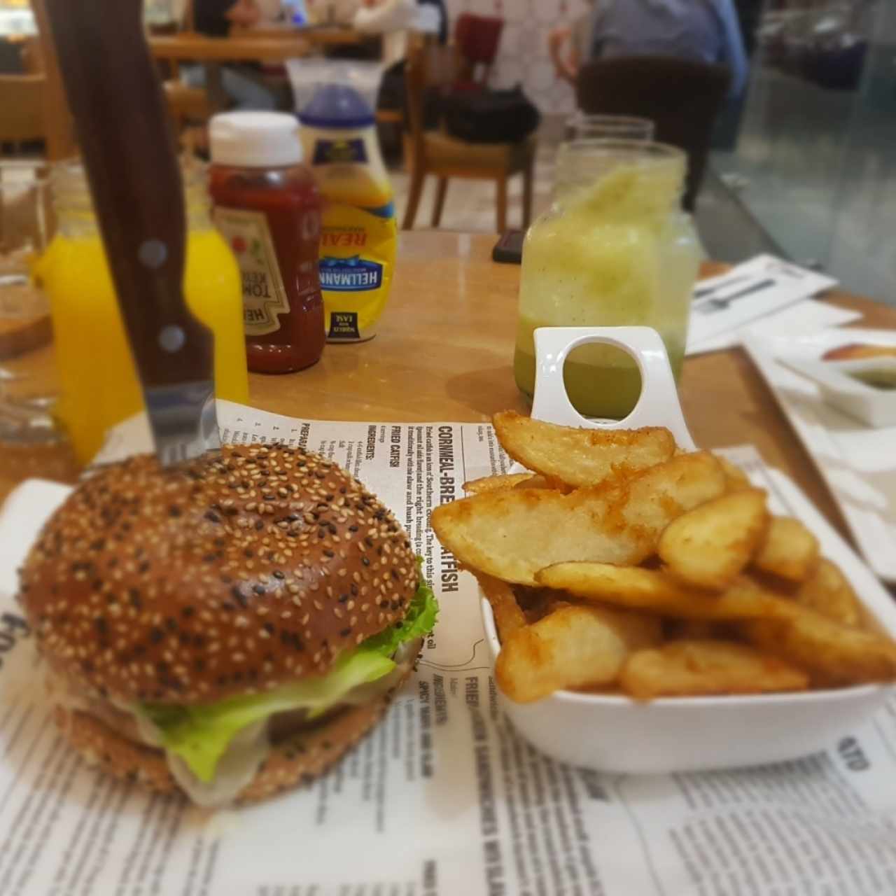 hamburguesa de pollo