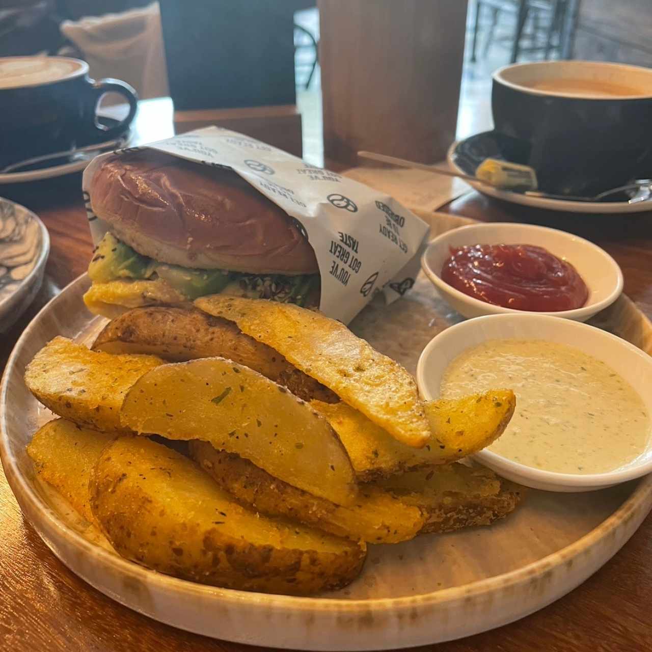 Scrambled eggs AVO sandwich