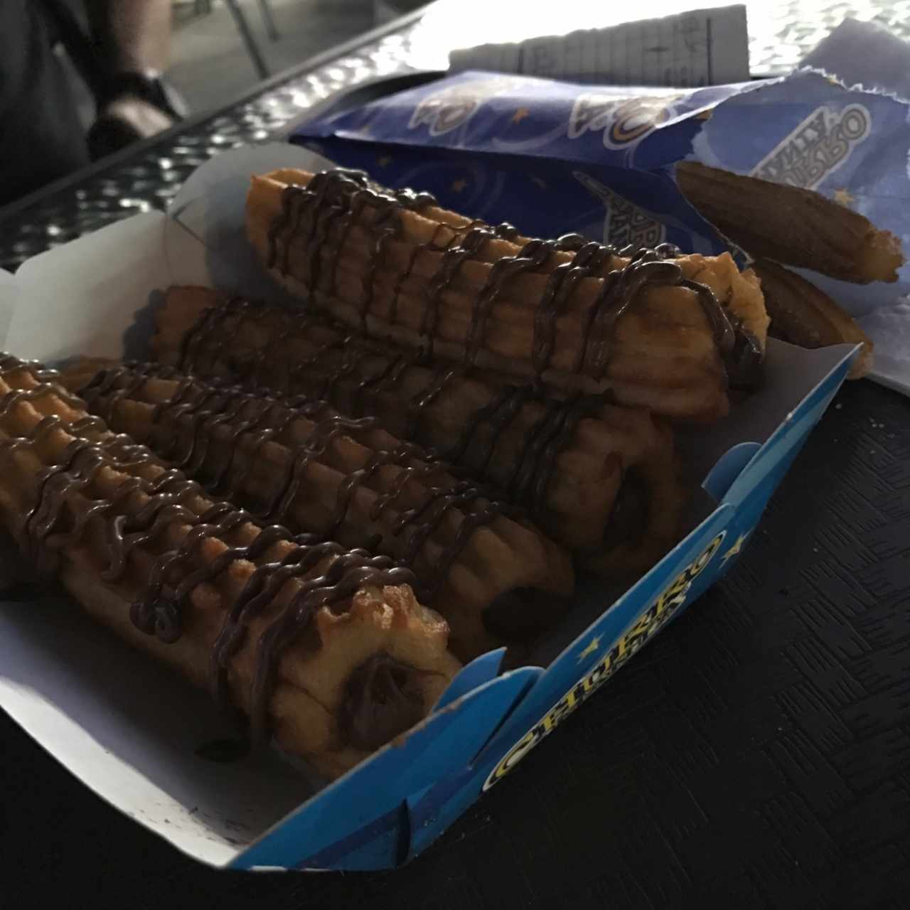 churros rellenos de nutella