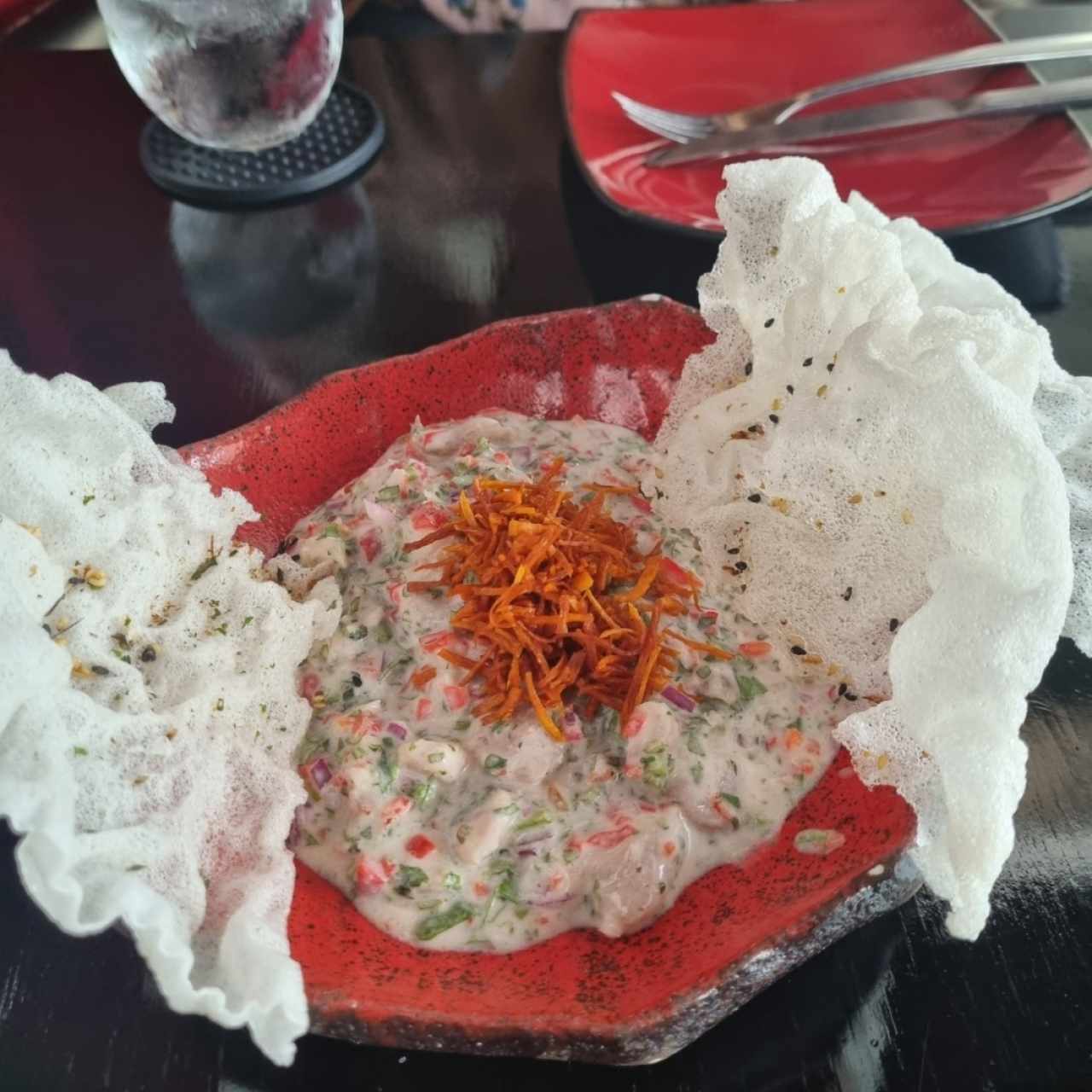 CEVICHE DE MERO EN LECHE DE COCO