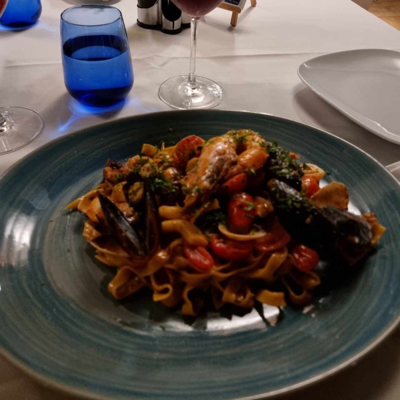 Fettuccini allo Scoglio muy recomendado