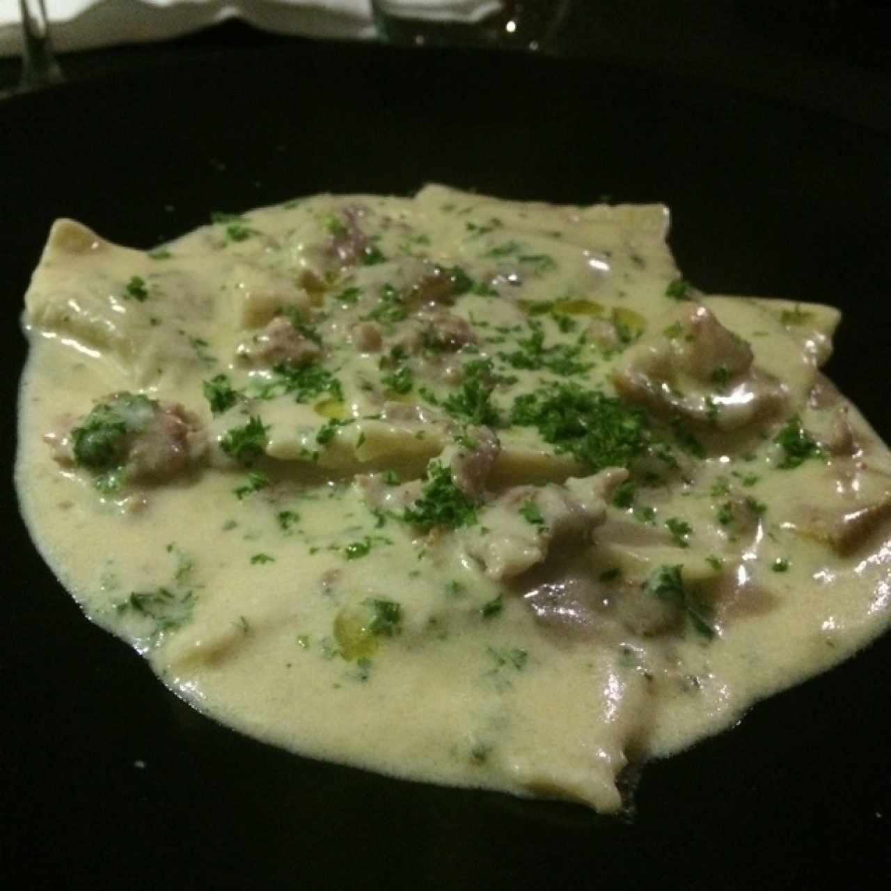 raviolli funghi y porccini