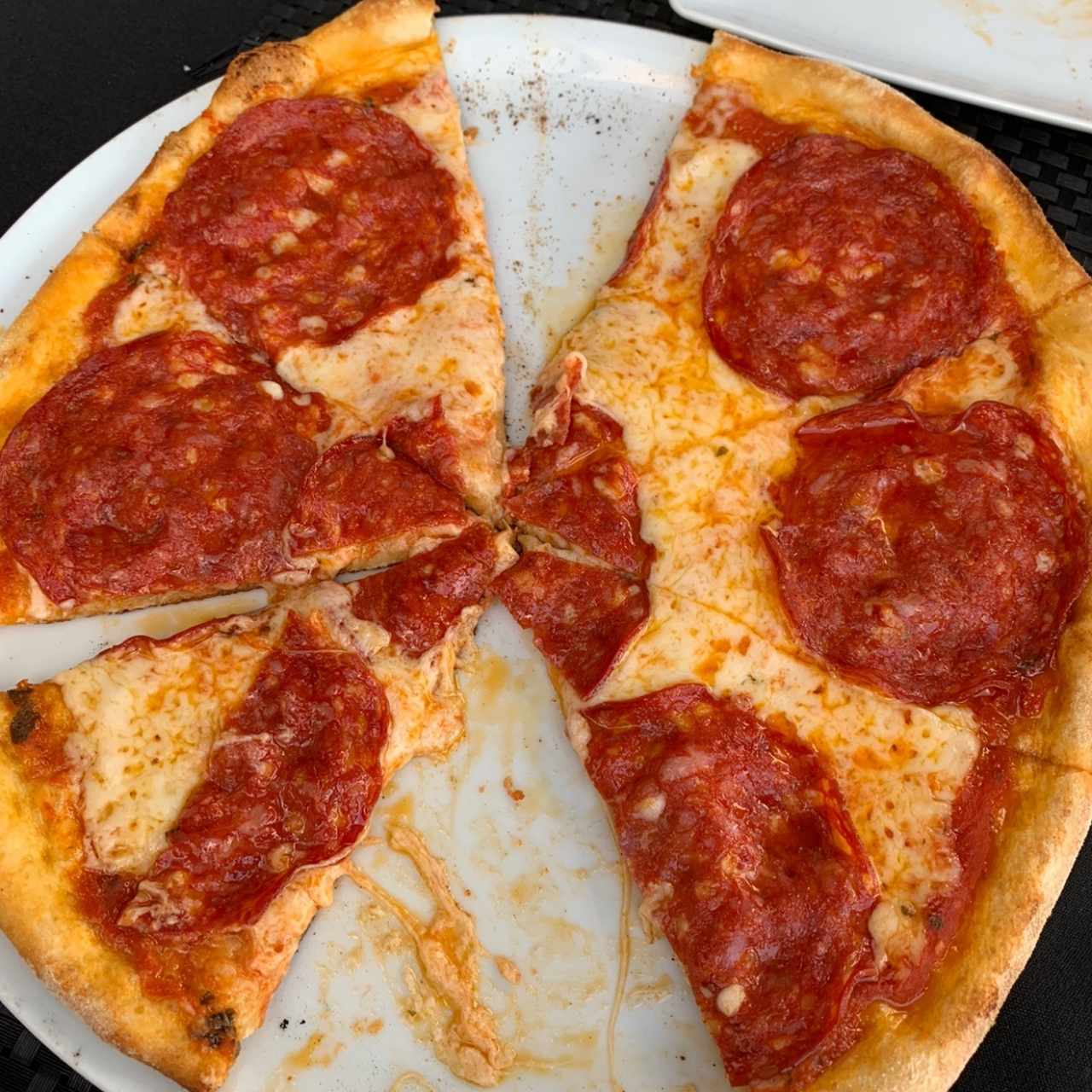 pizza de chorizo picante