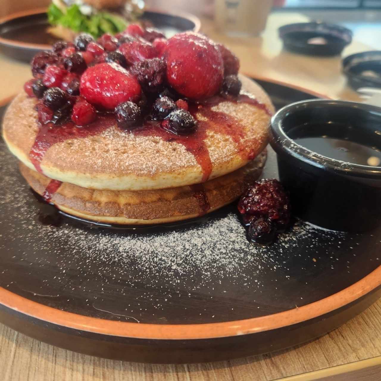pancake de blueberries