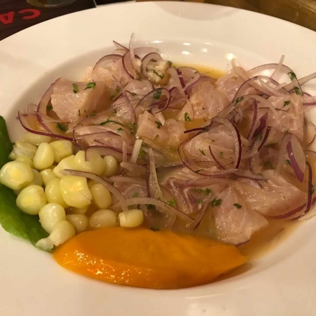 Ceviche de corvina