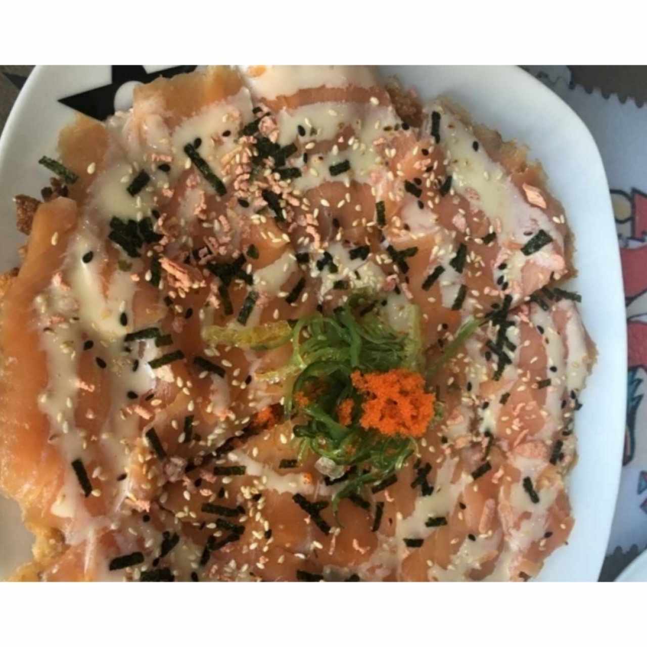 pizza de salmon