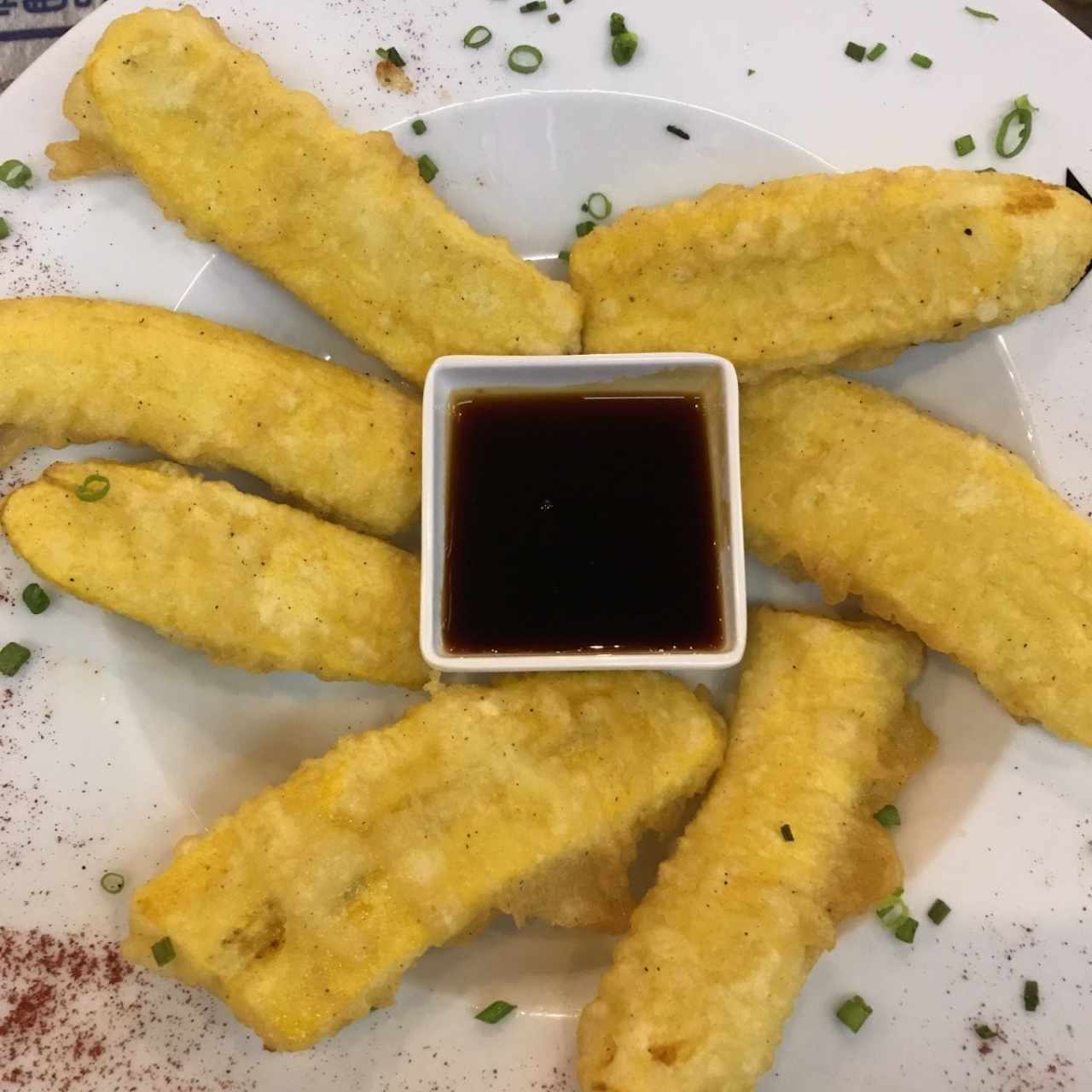 Plátano tempura