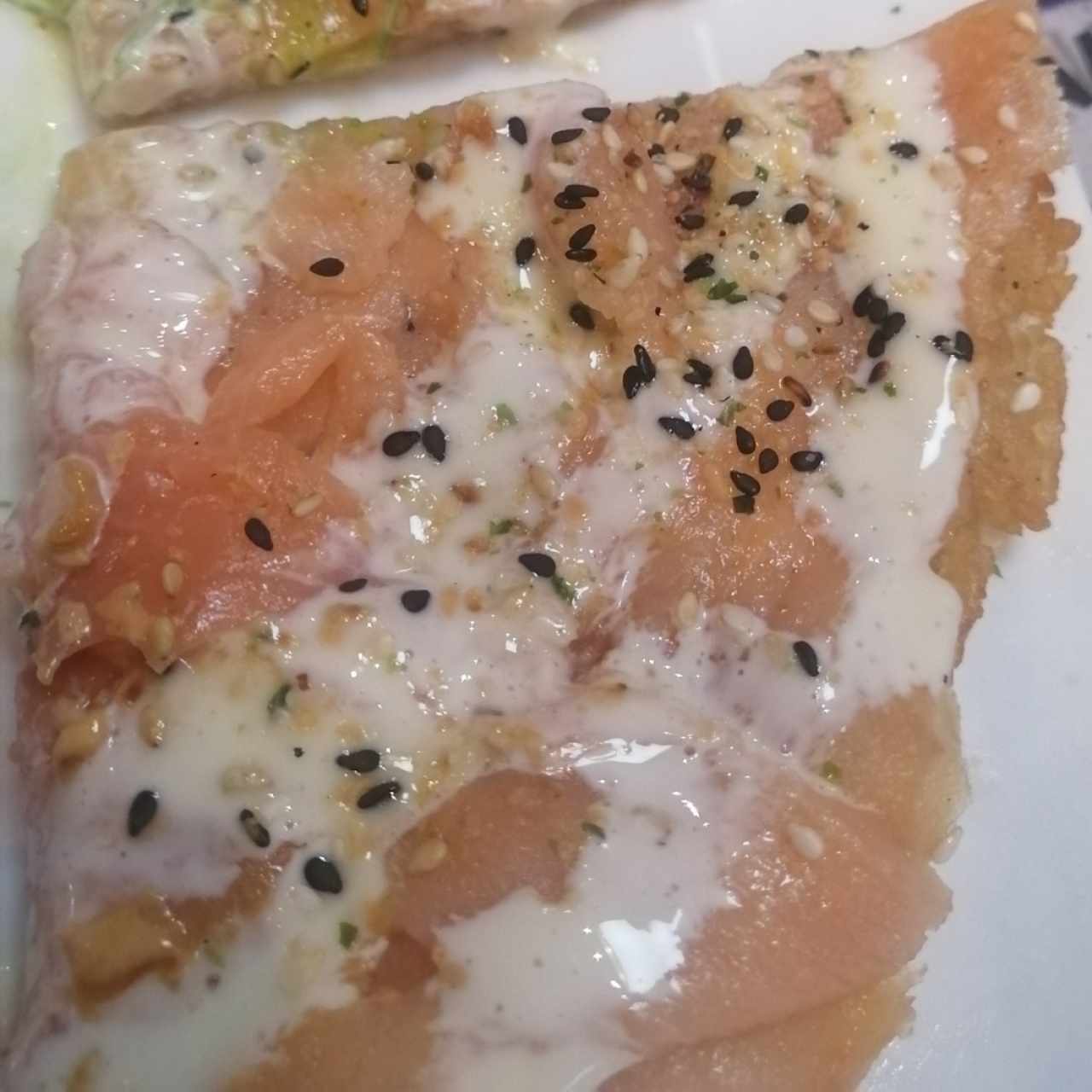 Pizza sushi salmón 
