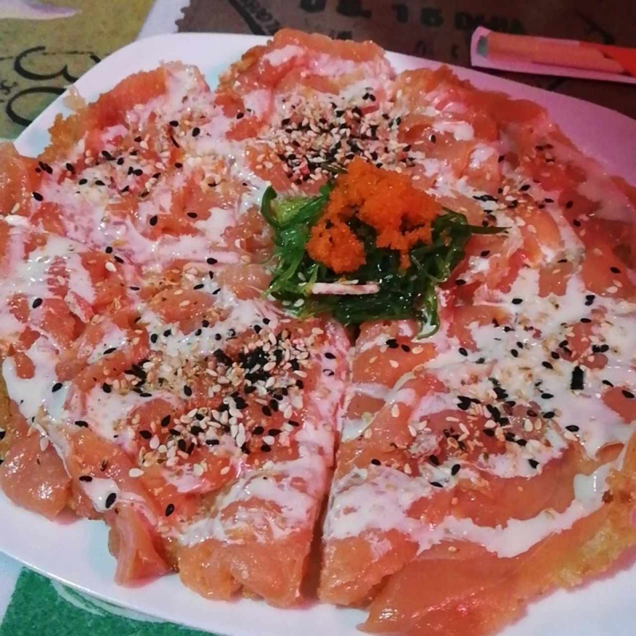 pizza salmon ahumado