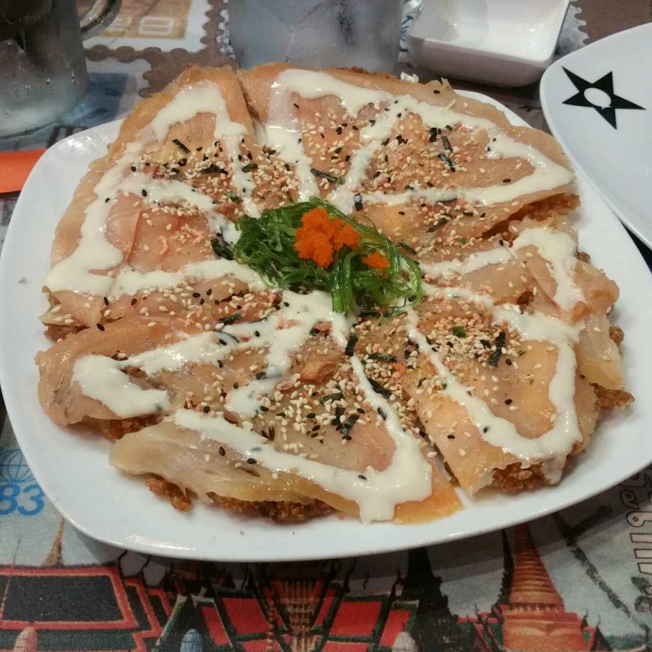 pizza de salmon ahumado