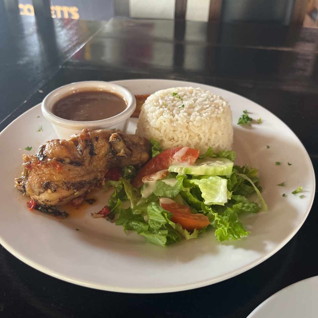 Pollo salteado. Menu del dia 