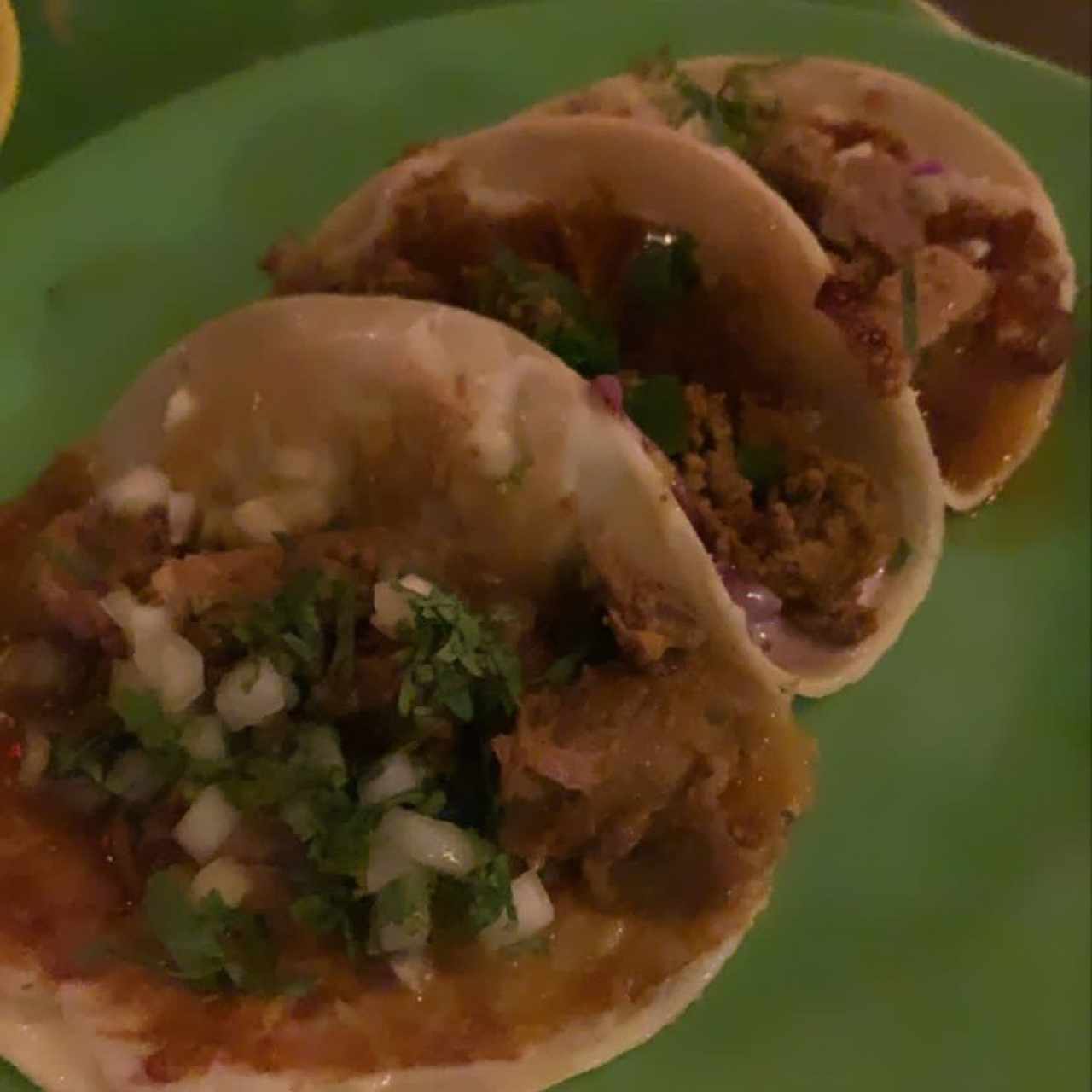Tacos de Birria y Chorizo