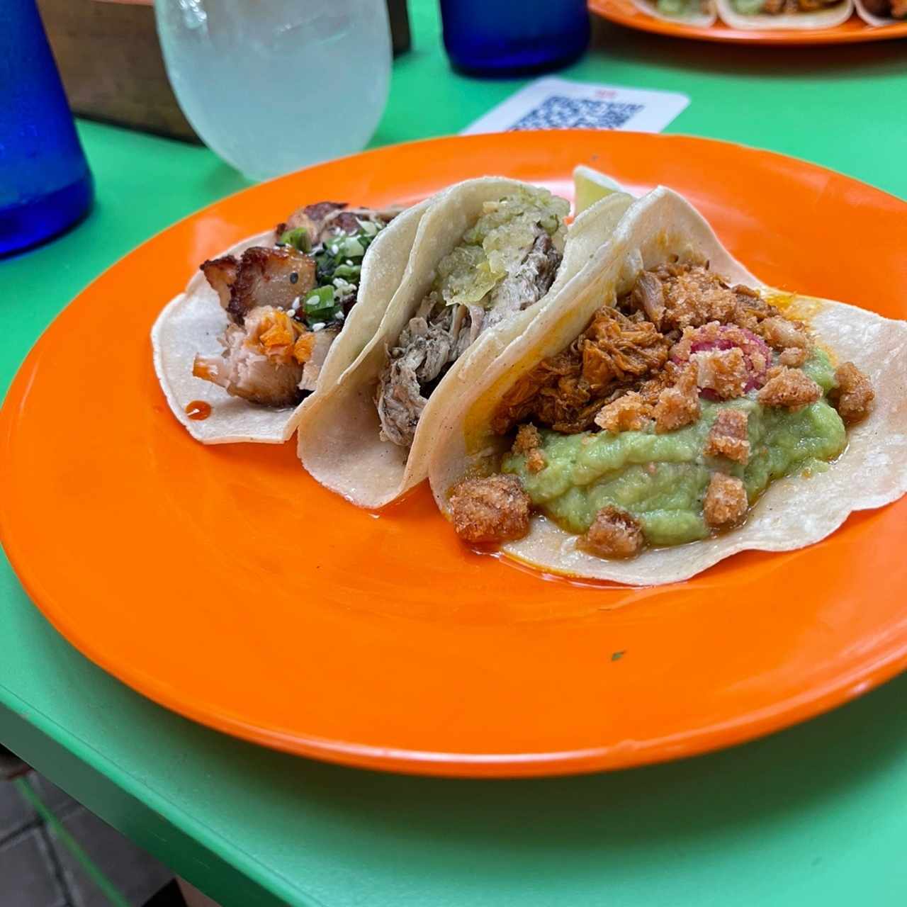 Tacos de Cochinita Pibil, Carnitas y Panza Agridulce